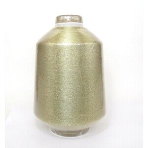 Lurex Branded Bright Space Gimp SPMV15025 Gold Metallic Thread / Yarn Cone
